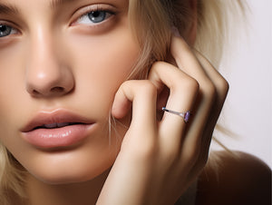 Marquise Tanzanite Engagement Ring - Boho Style