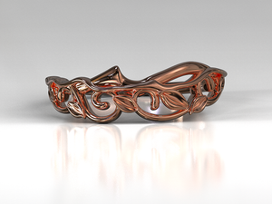 Unique Lotus Flower Wedding Ring