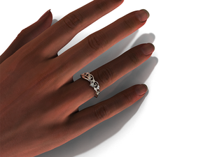 Unique Lotus Flower Wedding Ring