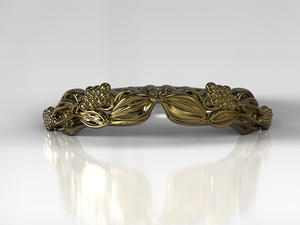 Unique Floral Wedding Ring