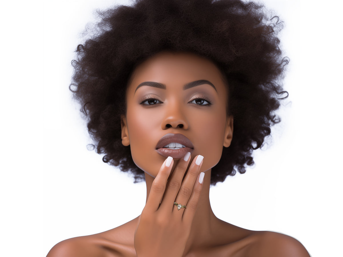 14K Gold Pear Shaped Diamond Engagement Ring - Boho Style