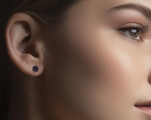 Alexandrite Earrings - Lotus Earrings