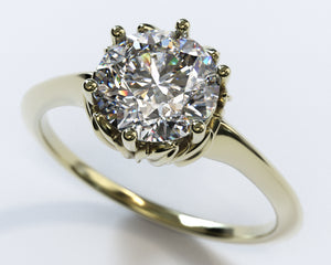 Blooming Diamond Halo Engagement Ring