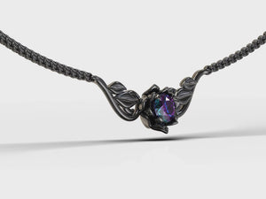Alexandrite Necklace - Gothic Style