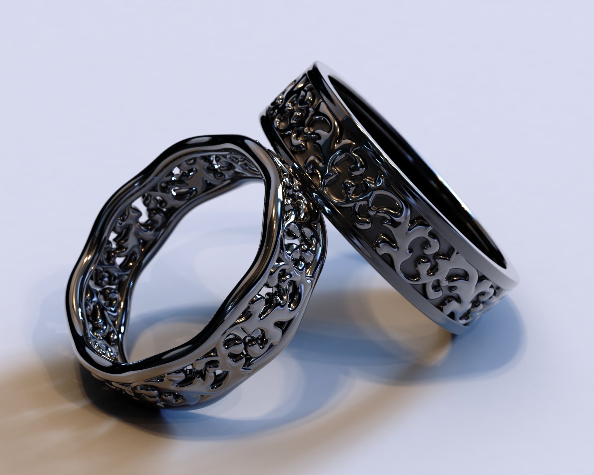 Unique Matching Wedding Bands - Vidar Boutique Unique Matching Wedding Bands - Vidar Boutique