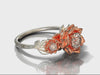 Unique Premium Moissanite Flower Diamond Engagement Ring