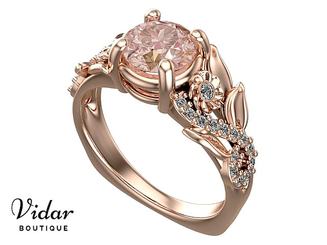Unique morganite engagement deals rings