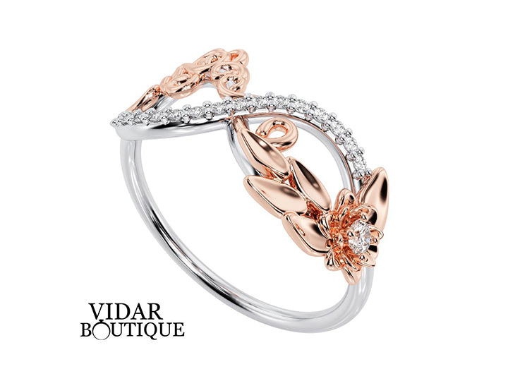 Unique Infinity Diamond Wedding Ring For Women