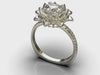 Blooming Flower Diamond Engagement Ring