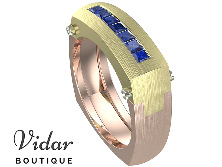 sapphire wedding bands