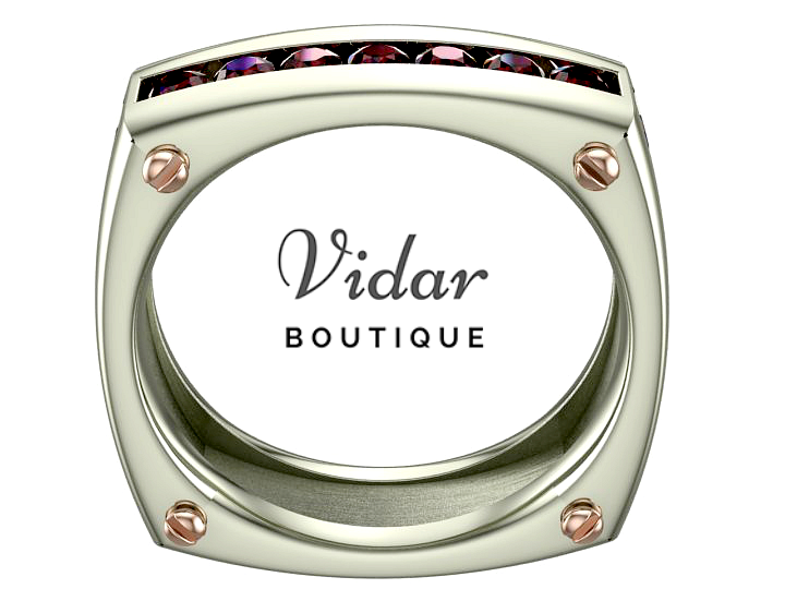 ruby wedding bands for men