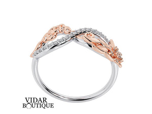 Unique Infinity Diamond Wedding Ring For Women