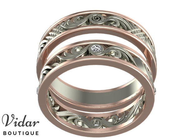 His And Hers Matching Wedding Bands │Vidar Boutique