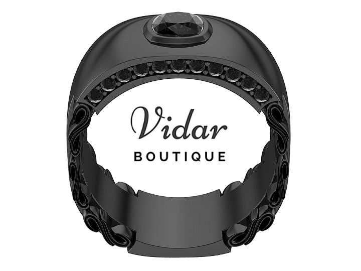 Black Diamond Wedding Band
