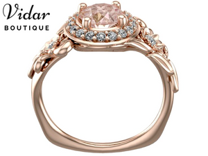 Unique Flower Engagement Ring