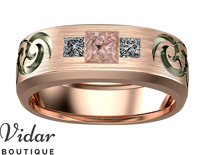 morganite wedding band