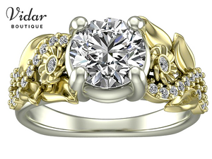 Flower Shaped Engagement Ring