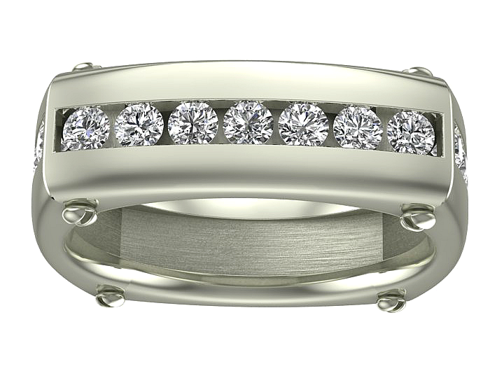 mens diamond wedding band