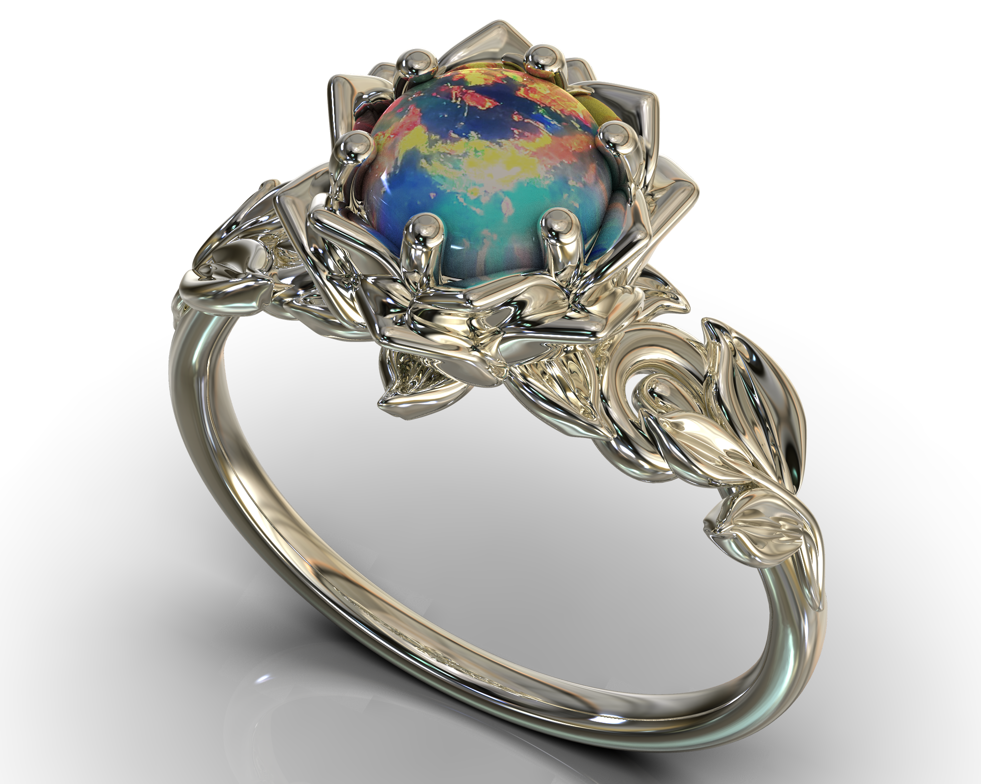 Flower 2025 opal ring